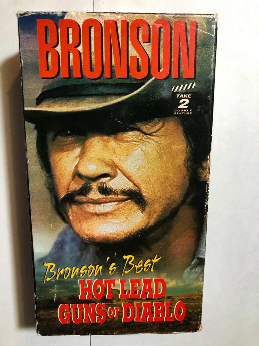 HOT LEAD & GUNS OR DIABLO CHARLES BRONSON 2 TAPE MOVIES BOX SET