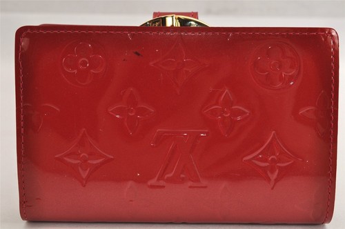 Authentic Louis Vuitton Vernis Portefeuille Viennois Wallet Red M91980 Box 4069M - Picture 3 of 10