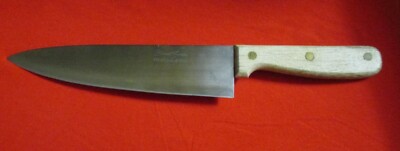 First Choice Stainless Steal Chef Knife 8 inch Blade Wood Handle