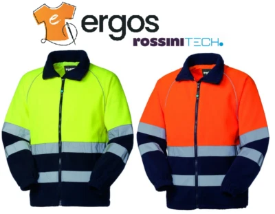 ROSSINI Felpa PILE NORBERG HI-VIS Alta Visibilità Zip Cerniera Rifrangente HH139