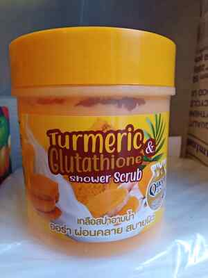 Turmeric & Glutathione shower scrub with Arbutin. | eBay UK