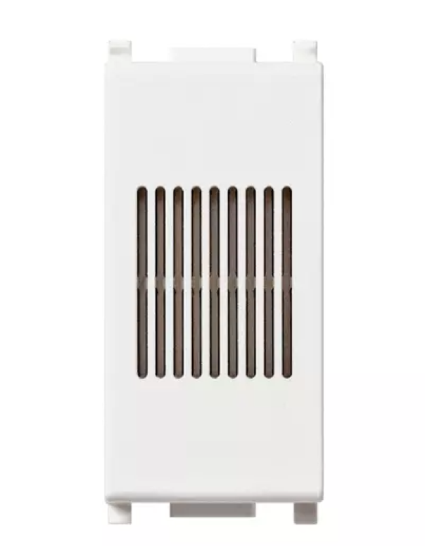 Suoneria/ronzatore ad incasso Vimar Plana 12V 22.3x49x41.5mm bianco - 14370.SR