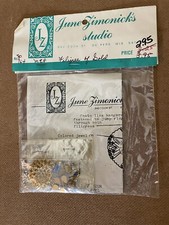 VTG CHRISTMAS June Zimonick "FILIGREE OF GOLD" Beaded Ornament Kit SP 164 NOS