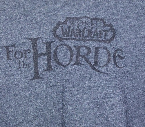 World Of Warcraft Horde Logo Womans Shirt Size Large T-shirt Blizzard - Picture 3 of 4