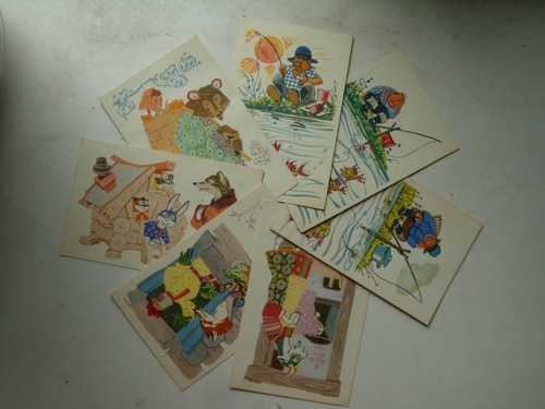LOT SOVIÉTIQUE URSS 12 cartes postales anciennes photos des avions RARE
