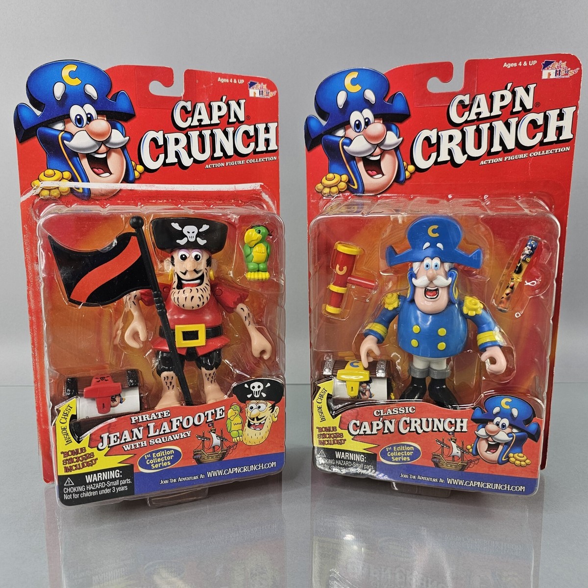 CAP'N CRUNCH & JEAN LAFOOTE Figure Set Quaker Cereal
