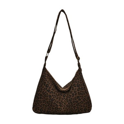 Practical Leopards Patterned Work Bag Comfortable Shoulder Bag Ergonomic Design
