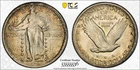 1924 Standing Liberty Quarter PCGS UNC Details (Cleaned) Lustrous & Nicely Toned