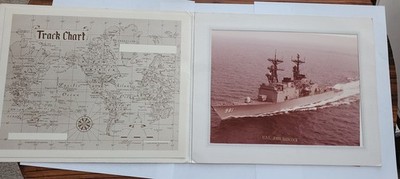 Vintage 1970's USS John Hancock DD-981 Welcome Packet and COLOR Photo