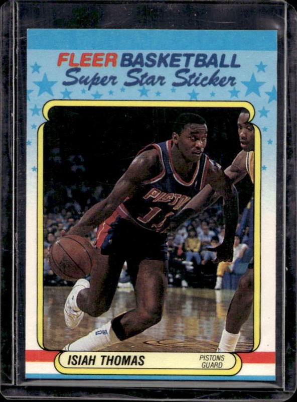 1988-89 Fleer Isiah Thomas Stickers #10 Pistons