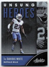 2020 Panini Absolute #UH-TW Tre'Davious White Unsung Heroes