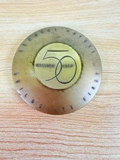 Vintage Advertising Brass Paperweight 1908-54 General Motors Gm 50 Million Cars