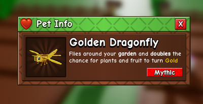 Grow a Garden 2  Golden Dragonfly