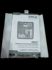 Pyle PMX44T Professional 6-Channel Compact Audio Mixer with DSP DSP Sound Effect