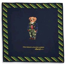 Polo Ralph Lauren Collegiate BEAR Beardana Bandana Cotton Handkerchief NEW
