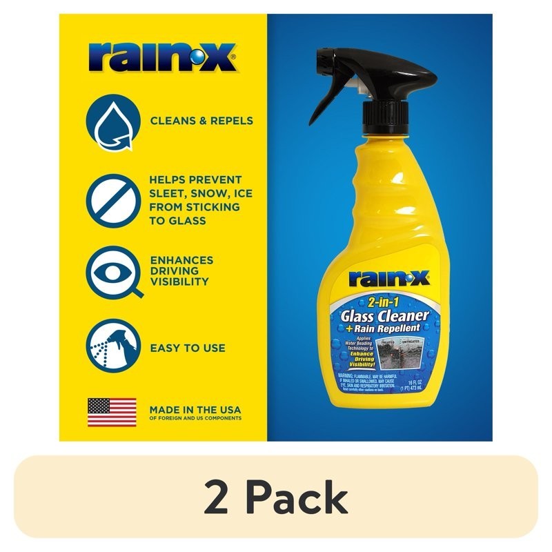 Rain-x Original Glass Treatment, 16oz - 800002250W 2 pack