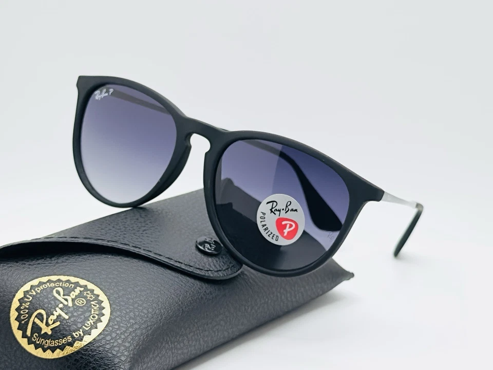 Gafas de sol polarizadas Ray Ban RB4171 Erika 54 mm - marco negro/lente degradada gris Foto 2 de 4