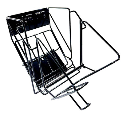 Unistar Plastics Metal Grocery Bag Despenser for Produce Super Market, Black NOS