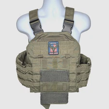 AR500 Armor Armored Republic Tactical Plate Carrier Vest MOLLE Cummerbund OD