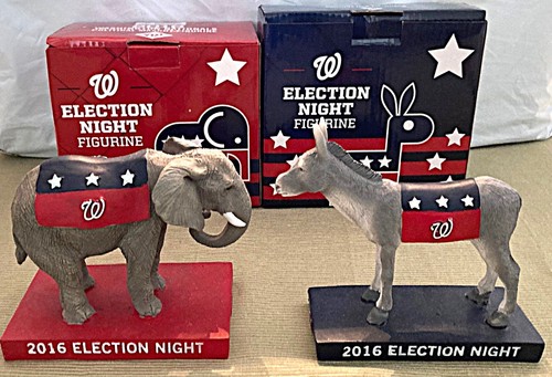 Washington Nationals 2016 SGA demokratische & republikanische Maskottchen Figuren