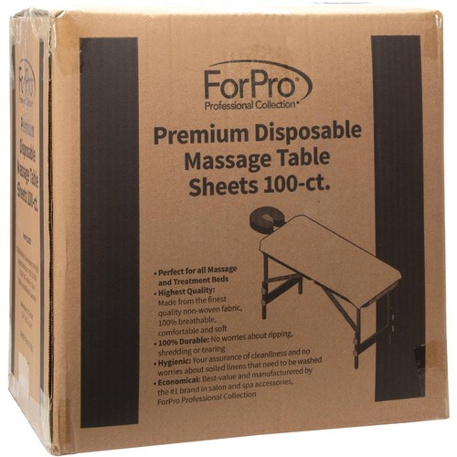 ForPro Premium Disposable Massage Table Sheets, 100 Pcs Non-Woven Fabric, 100... - Picture 4 of 8