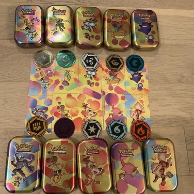 *EMPTY* Pokemon 151 Mini Tin Set - Including ART and COINS. NO PACKS!