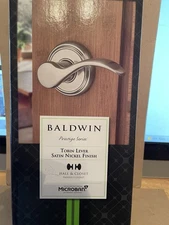 Baldwin Tobin Interior Passage Door Reversible Lever Satin Nickel 93520-003