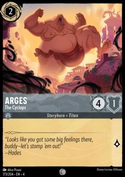 Lorcana Arges - The Cyclops 4URS-173 Common Englisch Neu Foil