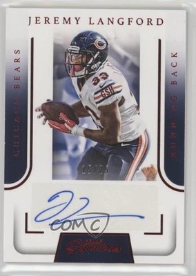 2016 Panini Prime Signatures Red 15/25 Jeremy Langford #PS-LA Auto 1k5