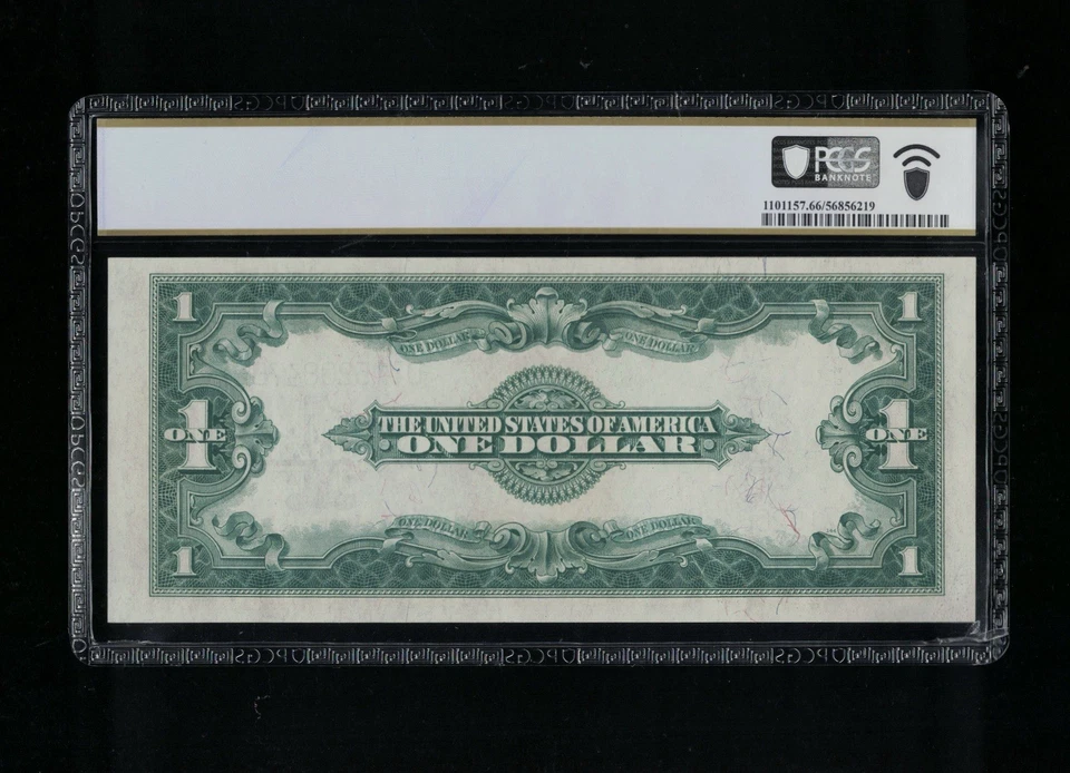 SC 1923 $1 Fr.237 Silver Certificate “Horseblanket” PCGS 66 PPQ - GEM UNC - Image 3 of 4