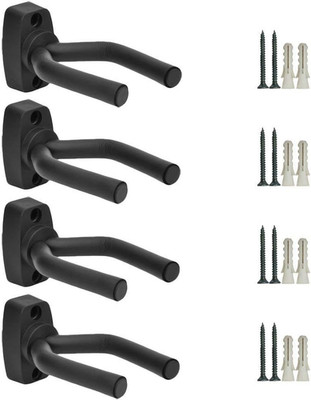 Guitar Hanger Wall Mount 4 Pack, Guitar Holder Wall Mount Hook Stand Display wit