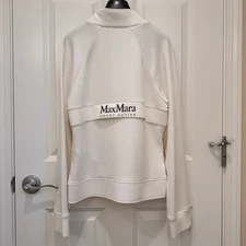 Max Mara Label-cut Stretch Viscose Blend Jersey Sweatshirt Spring/Summer Size: M