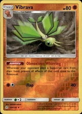 Pokemon Reverse Holo Vibrava SM - Cosmic Eclipse 109/236 LP