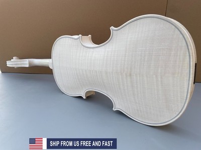 Unfinished 4/4 Violin Guarneri model European Flame Maple Spruce Ebony Handmade