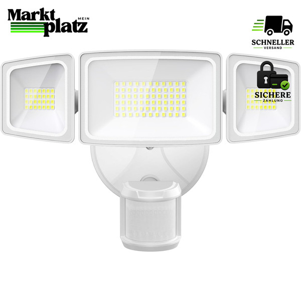 LED Strahler 55W Mit Bewegungsmelder FüR AußEn Gartenbeleuchtung-image