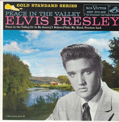 Lot of Eighteen Christian/Gospel 45s and eps   Elvis Presley; Perry Como