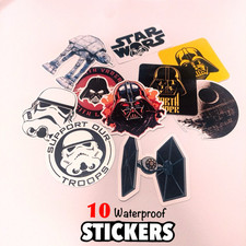 10 Star Wars Waterproof Vinyl Stickers Size 2 Inches Plus 