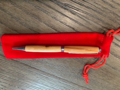 Georgeous Handturned Port Orford Cedar Twist Ball Point Pen