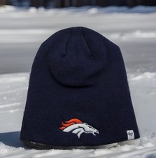 NWT- DENVER BRONCOS YOUTH KNIT BEANIE CAP HAT NFL- NEW