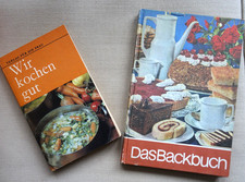 1980/81  Lot DDR Kochbuch - Das Backbuch/ Wir kochen gut Verlag für die Frau