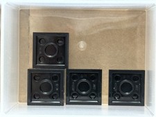 LEGO Parts - Black Plate 2 x 2 - No 3022 - QTY 5