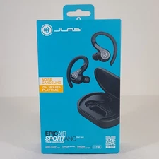 JLab Epic Air Sport Anc 2nd Gen Noise Canceling True Wireless Bluetooth Earbuds