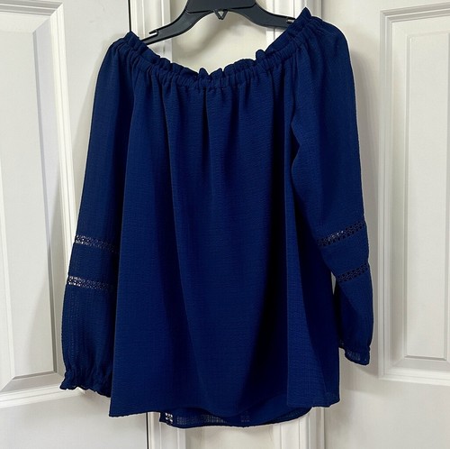 MICHAEL Michael Kors Off-The-Shoulder Top, Size-S - Picture 4 of 4