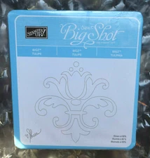 Stampin Up! Sizzix Big Shot BIGZ Die — TULIPE — NEW SEALED Floral Scroll