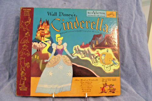 Vintage 1949 Walt Disney's Cinderella Little Nipper Story Book Album