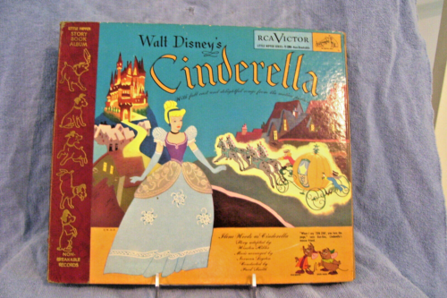 Vintage 1949 Walt Disney's Cinderella Little Nipper Story Book Album - Photo 1/9