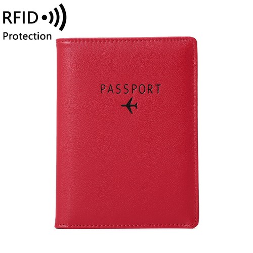 Ultra RFID Passport Holder Business Travel Leather Cover Ticket Cash Card Holder - Picture 19 of 20