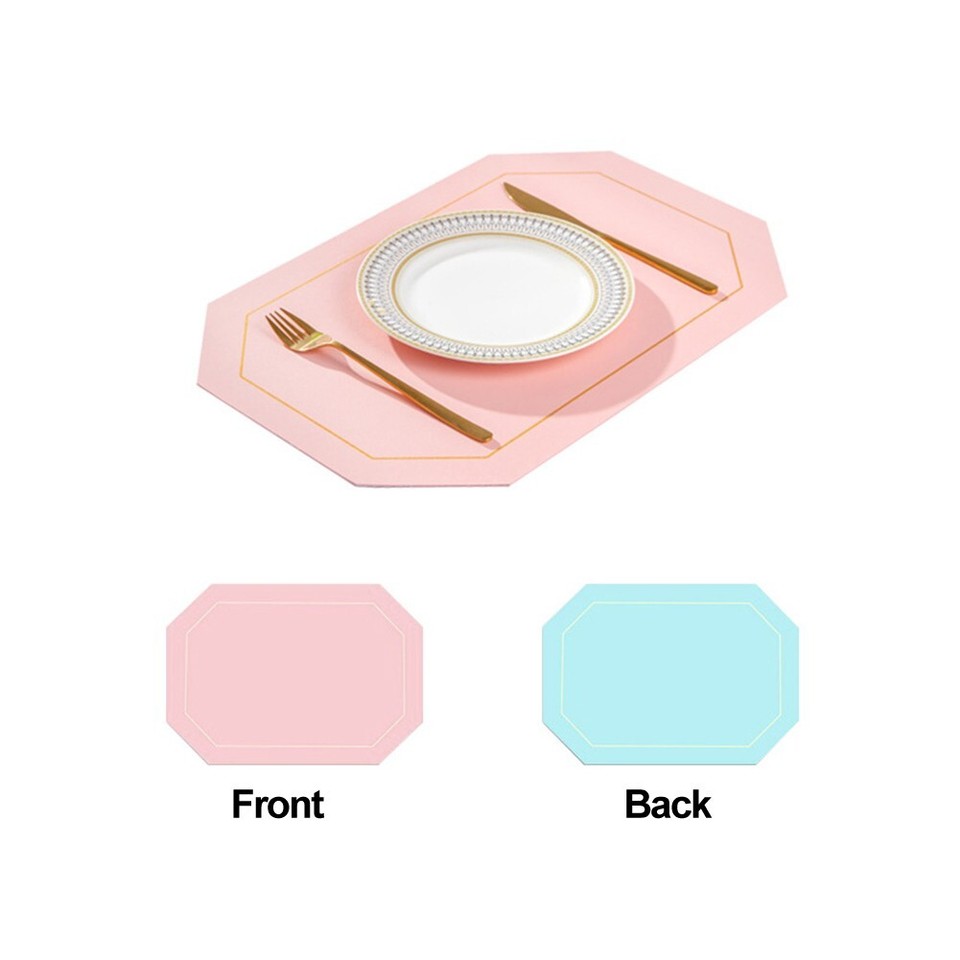 6Pcs PU Leather Placemats 45x30cm Suitable For Quartz Countertops