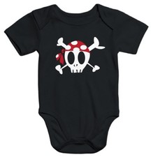 Body de bebé pirata calavera Jolly Roger disfraz de pirata carnaval divertido bebé