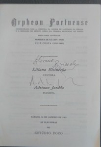 Program 1982 Autographed By Adriano Jordao Liliana Bizineche Ebay ebay